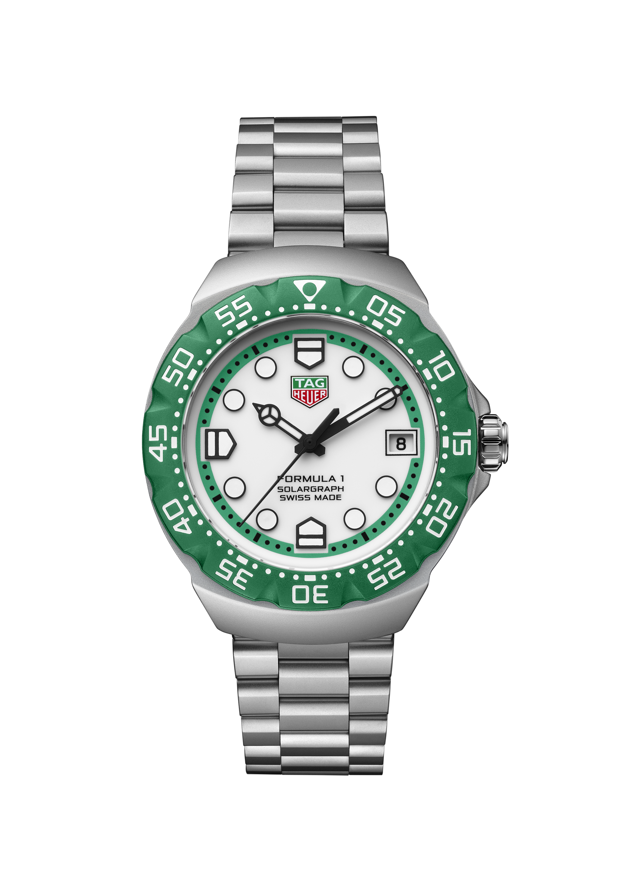 TAG Heuer Formula 1 Silver Steel Steel White