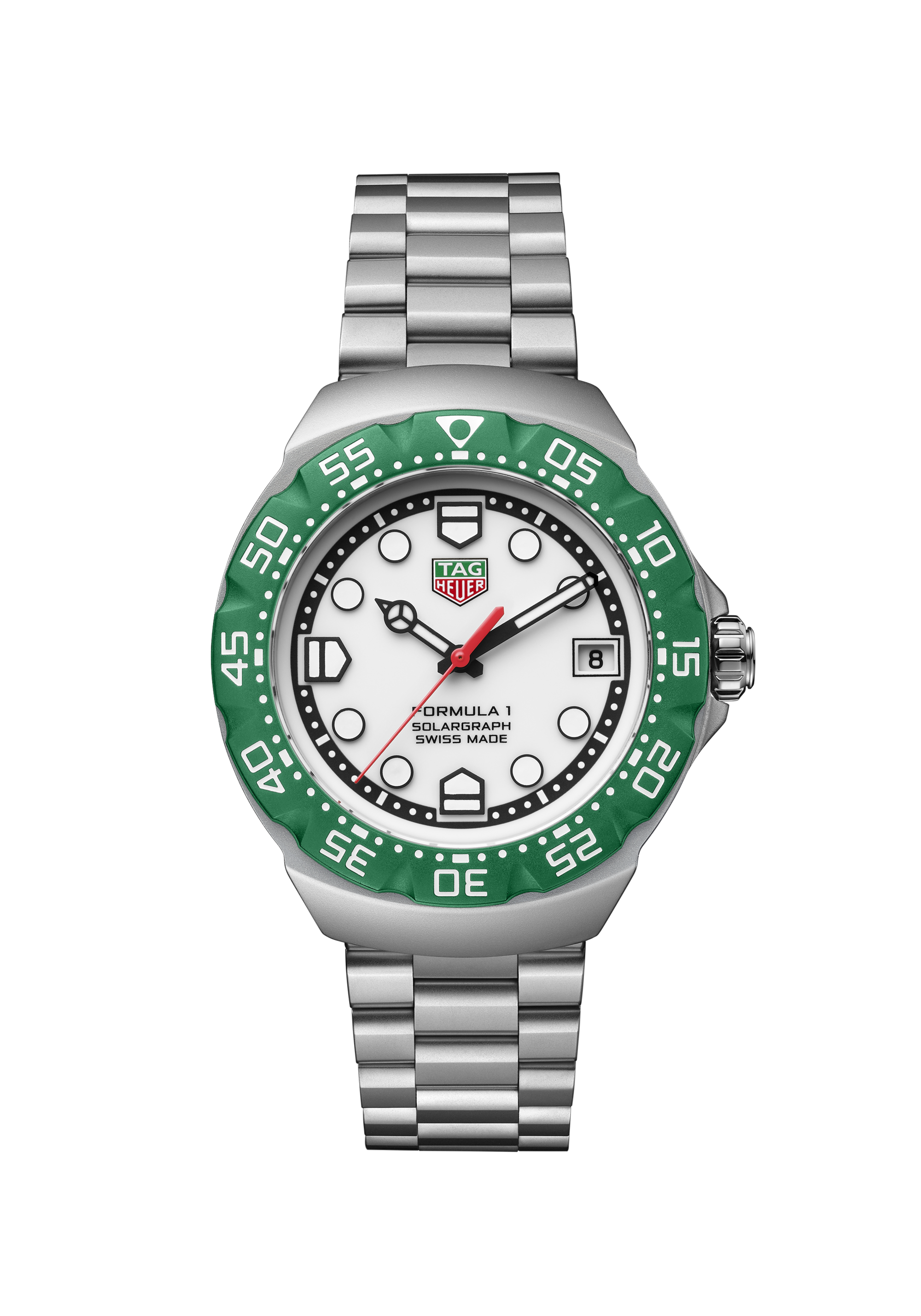TAG Heuer Formula 1 Silver Steel Steel White
