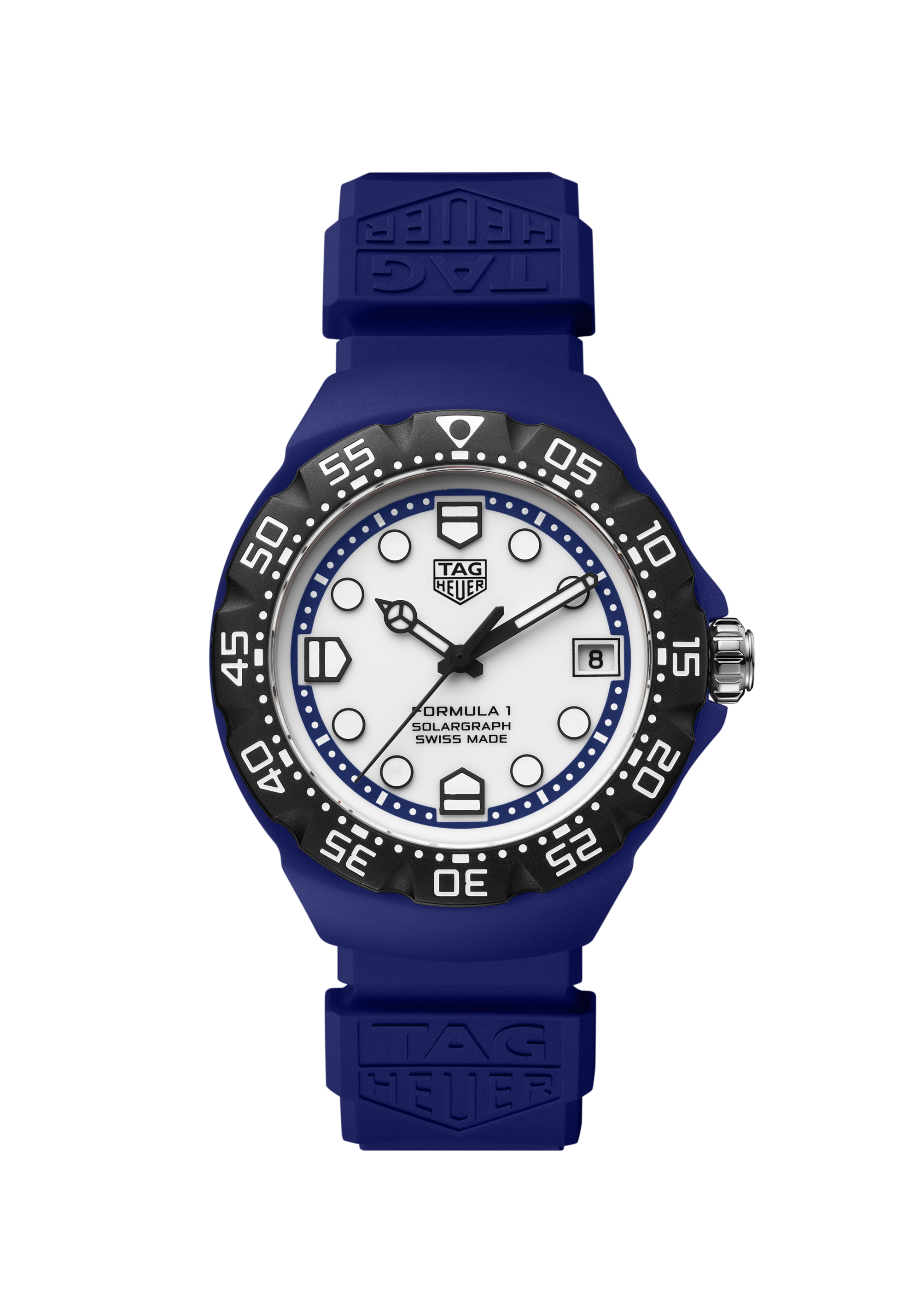 TAG Heuer Formula 1 Blue Rubber TH-Polylight White