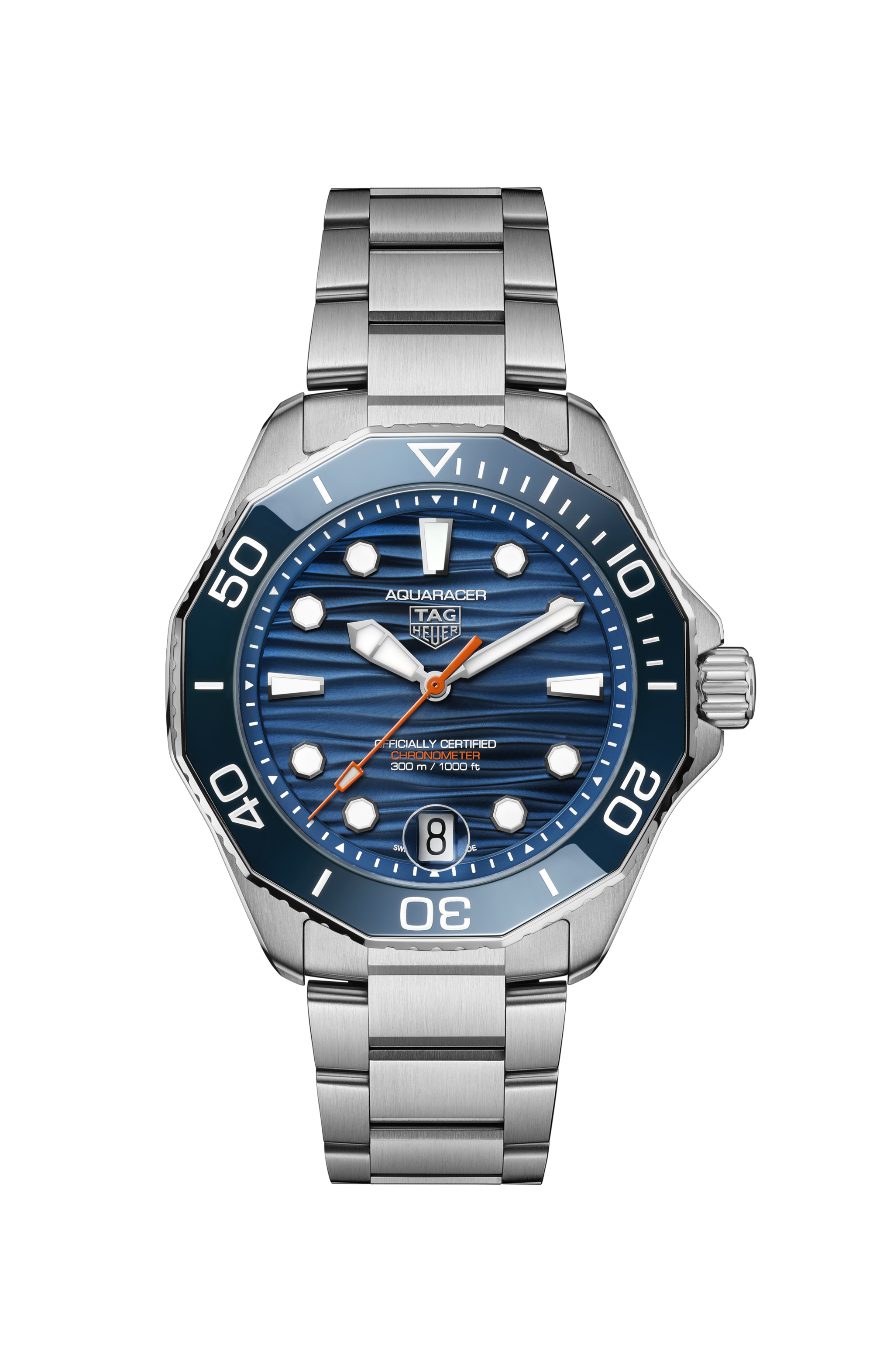 TAG Heuer Aquaracer Silver Steel Steel Blue