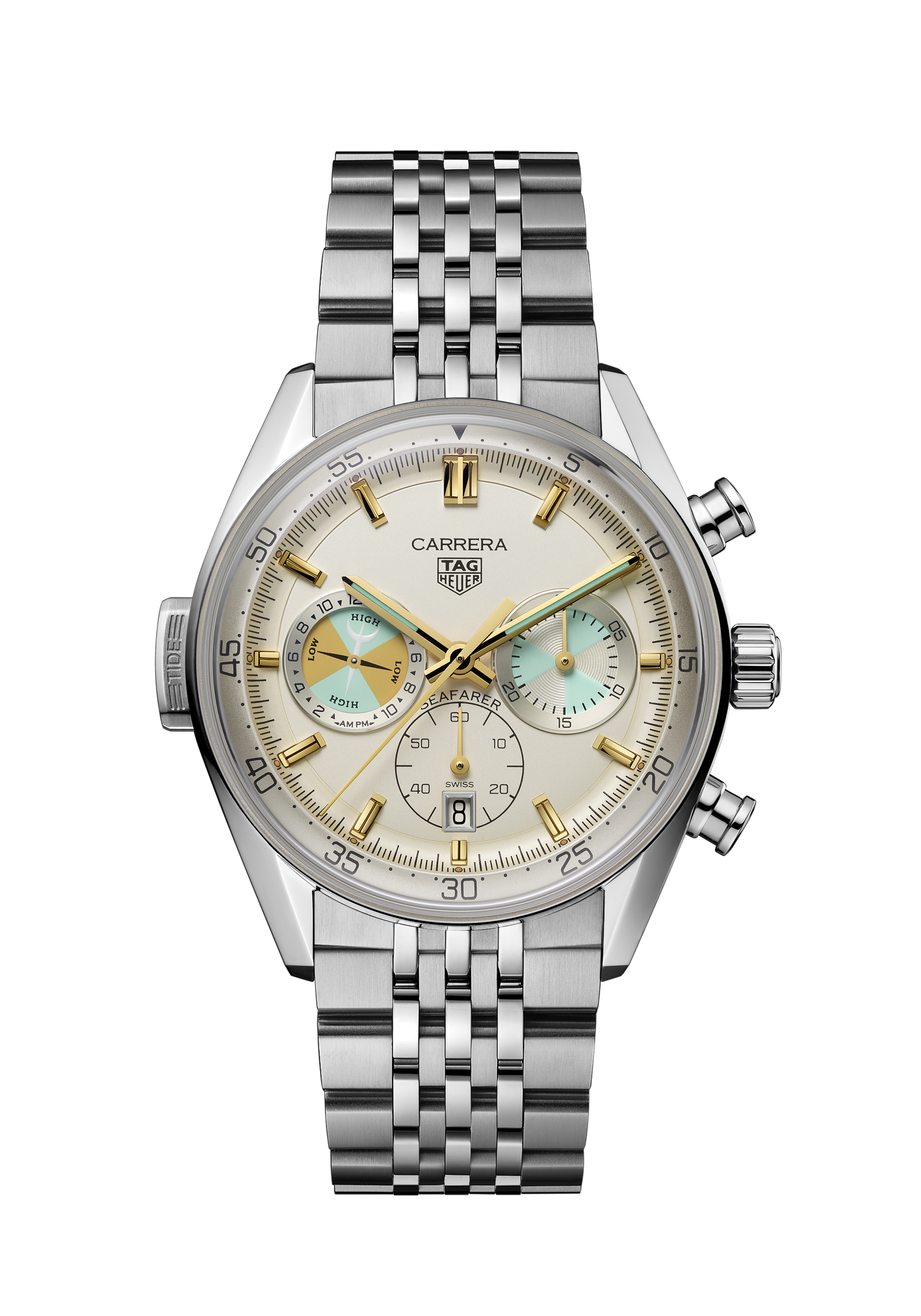 TAG Heuer Carrera Silver Steel Steel Beige