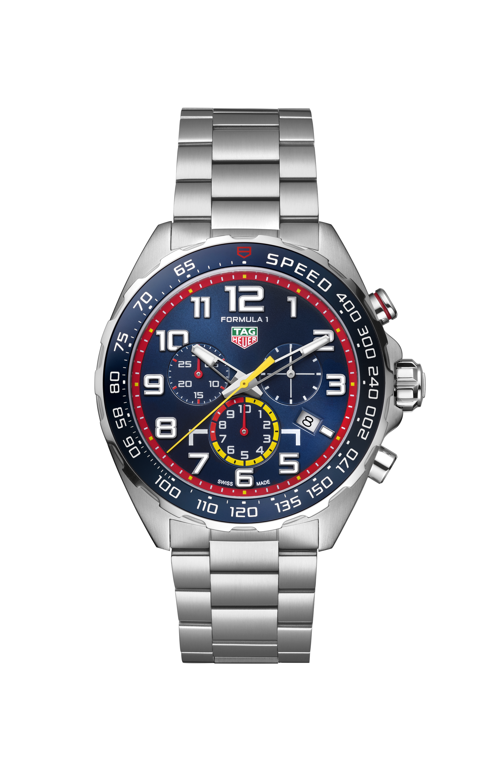 TAG Heuer Formula 1  Silver Steel Steel Blue