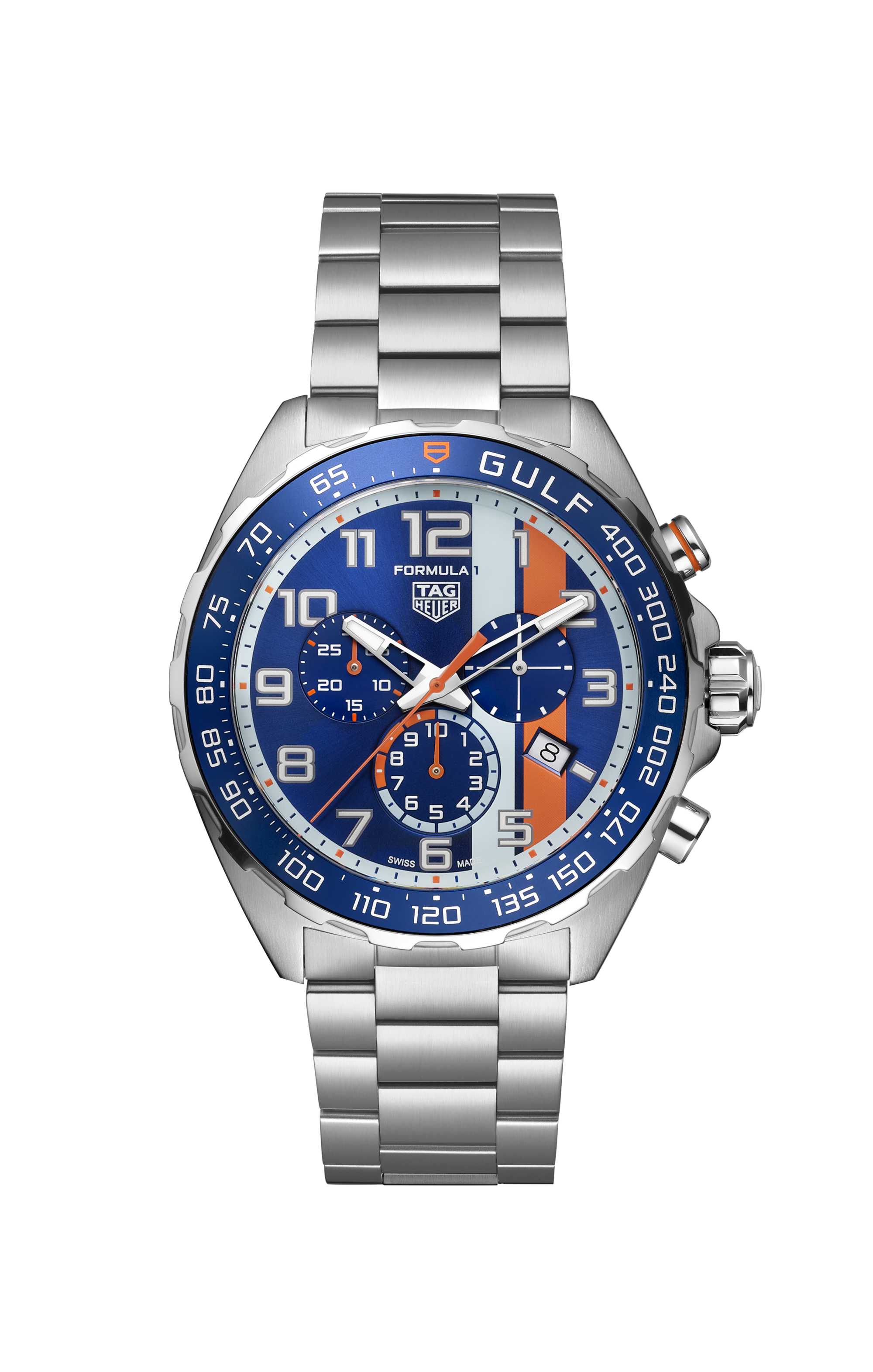 TAG Heuer Formula 1 Silver Steel Steel Blue