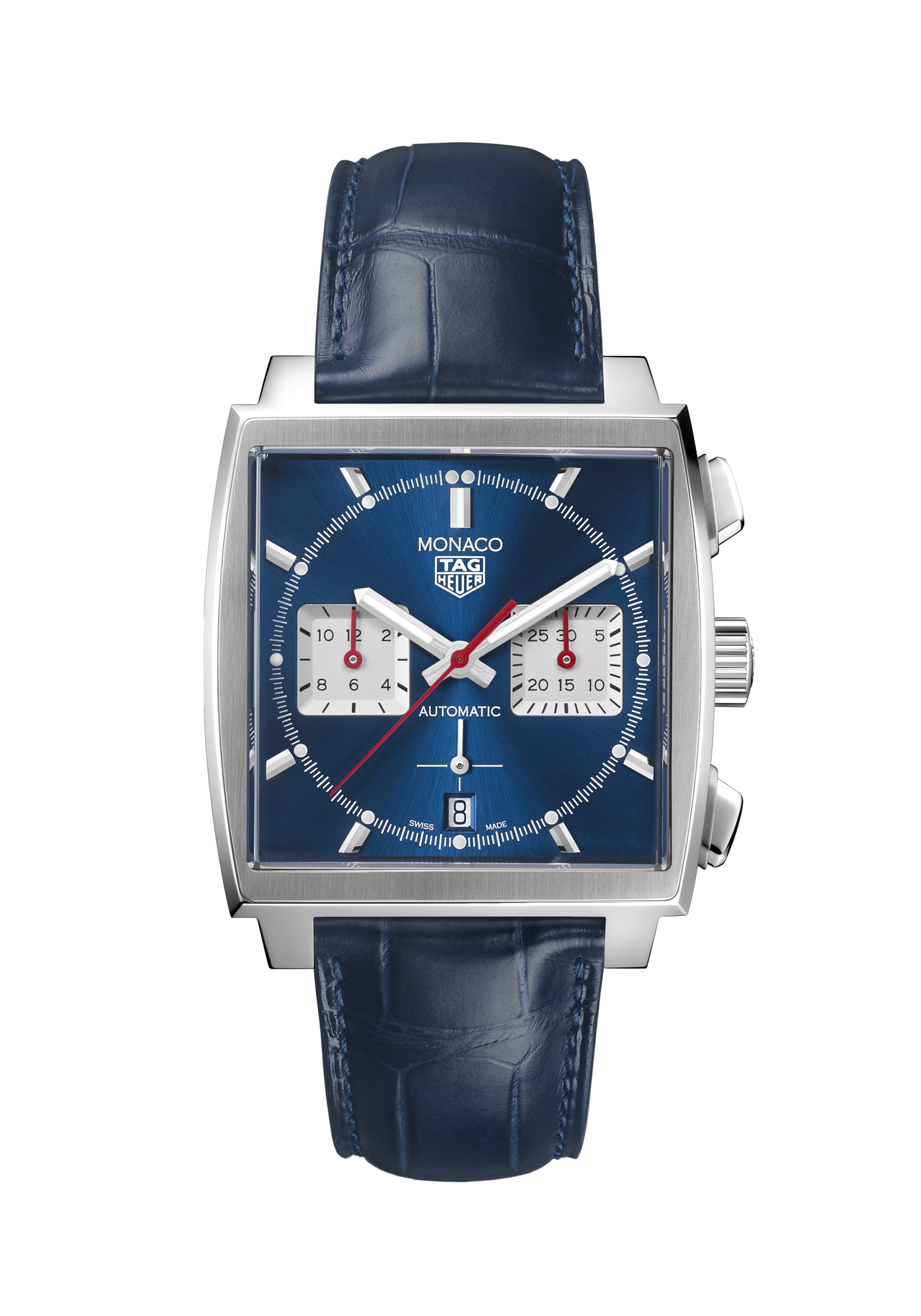 TAG Heuer Monaco Blue Alligator Steel Blue