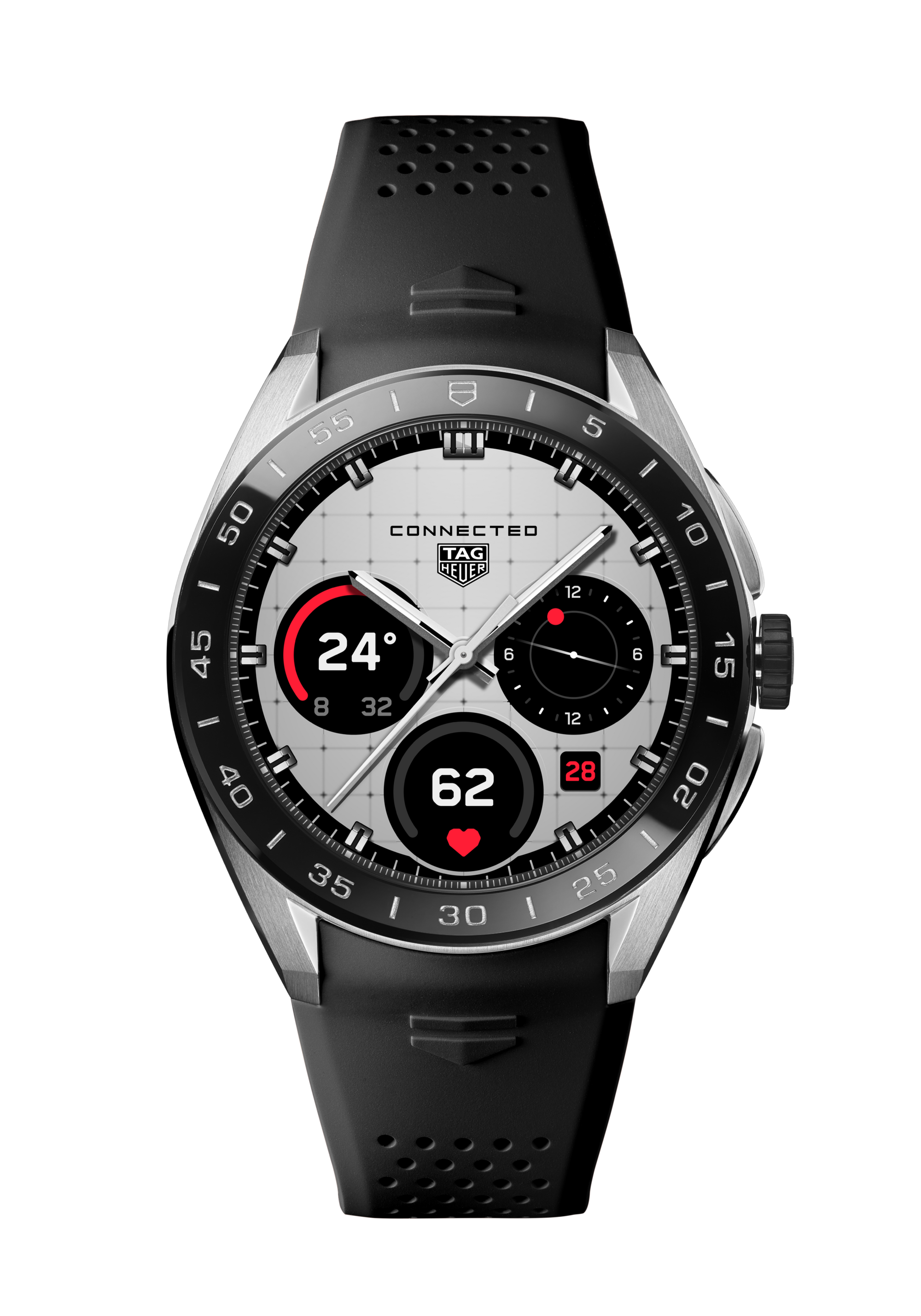 TAG Heuer Connected Black Rubber Steel