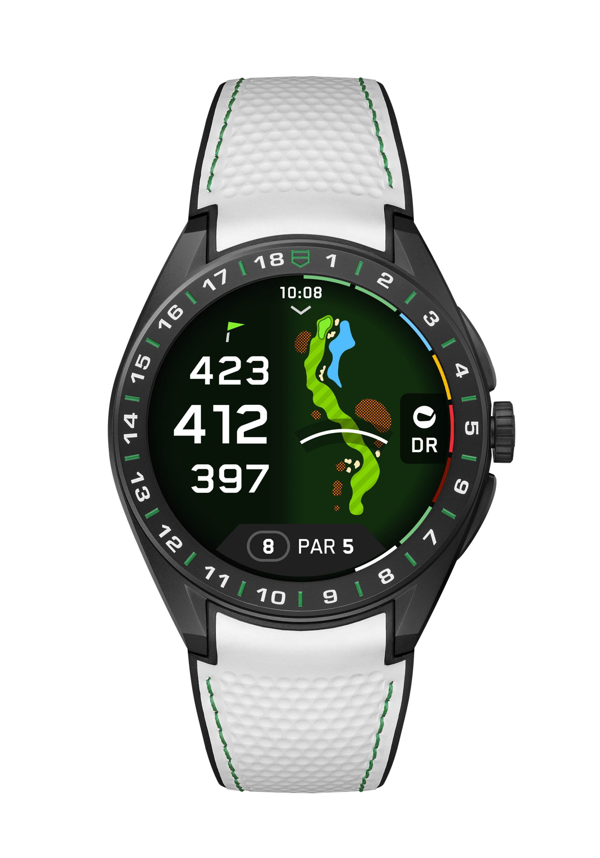 TAG Heuer Connected White & Black Rubber Black DLC grade 2 Titanium