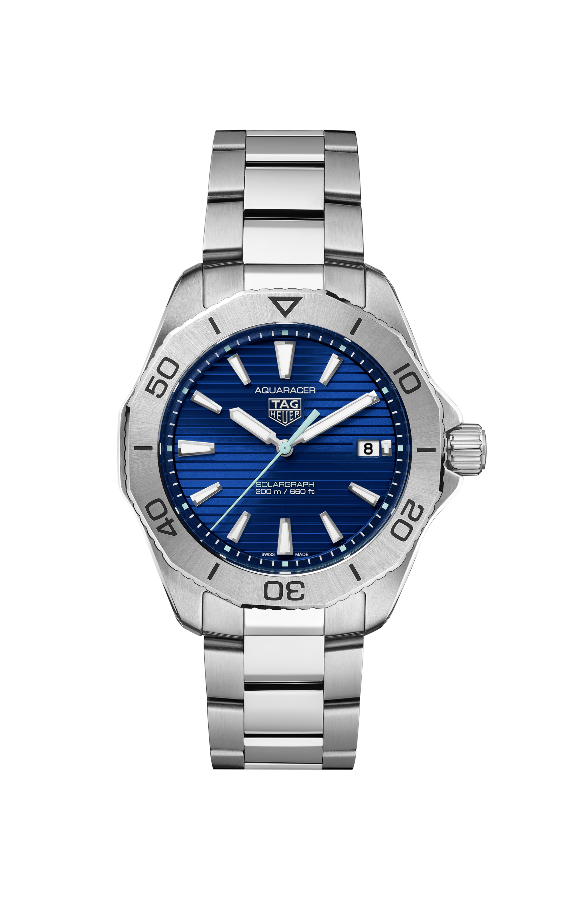 TAG Heuer Aquaracer  Silver Steel Steel Blue