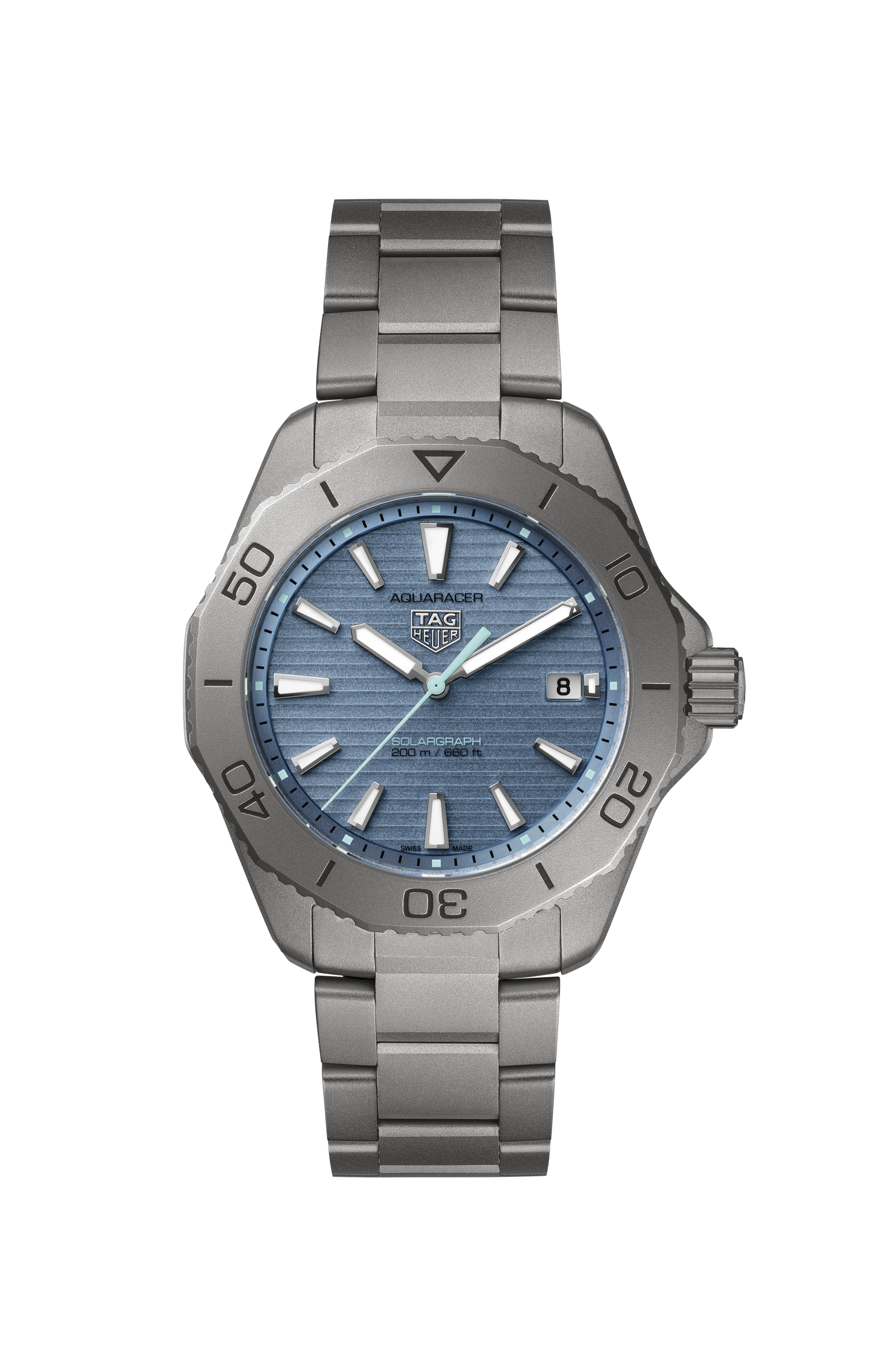 TAG Heuer Aquaracer Silver Titanium Titanium Blue