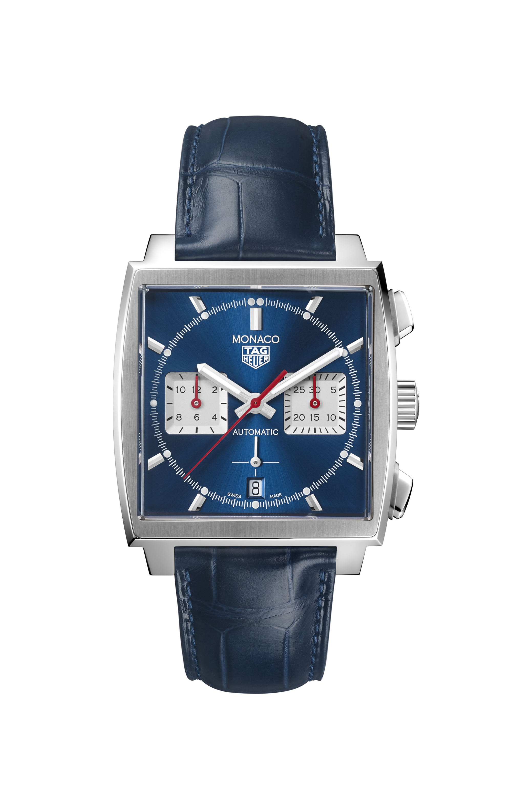TAG Heuer Monaco Blue Alligator Steel Blue