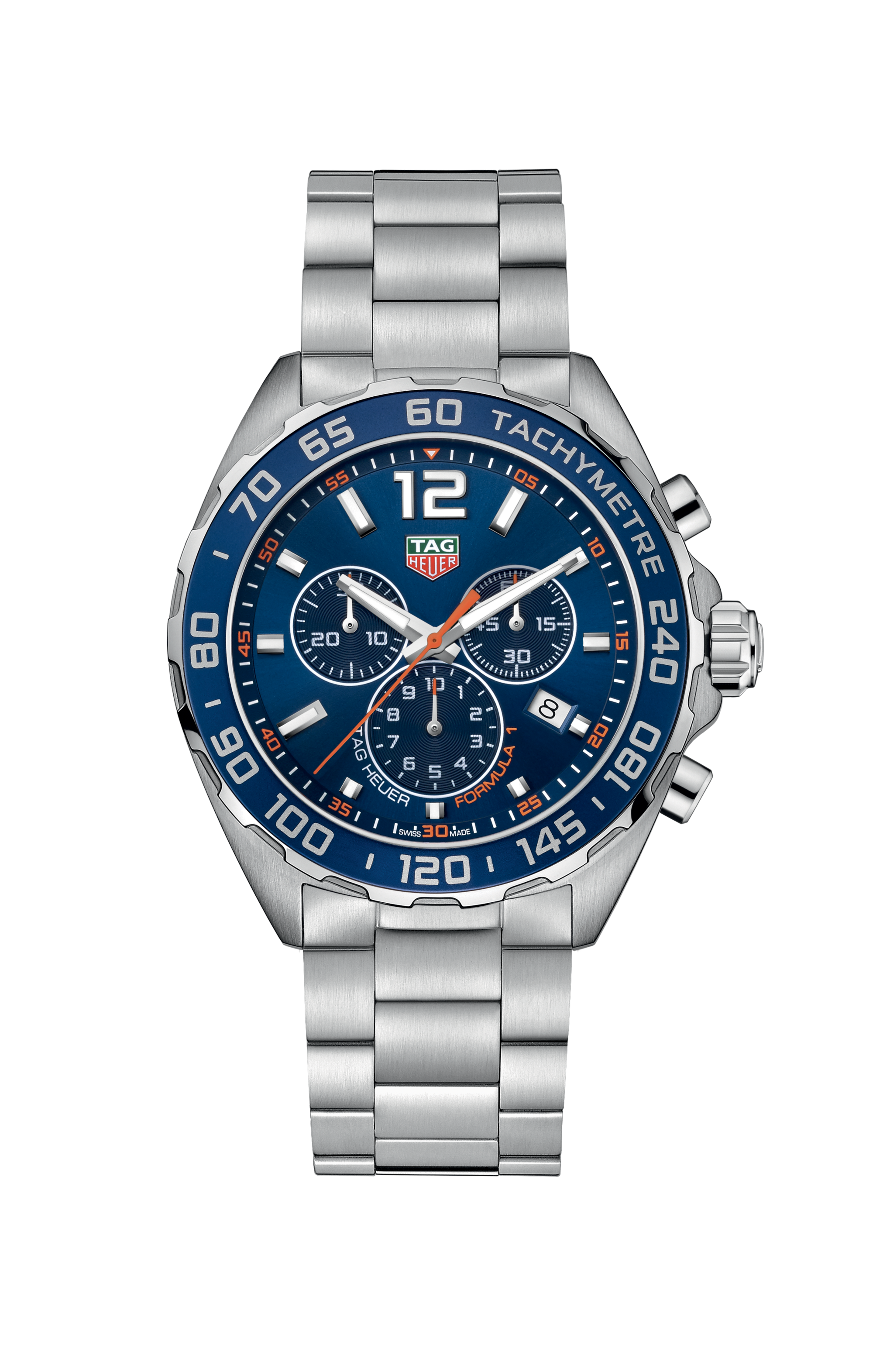 TAG Heuer Formula 1 Silver Steel Steel Blue