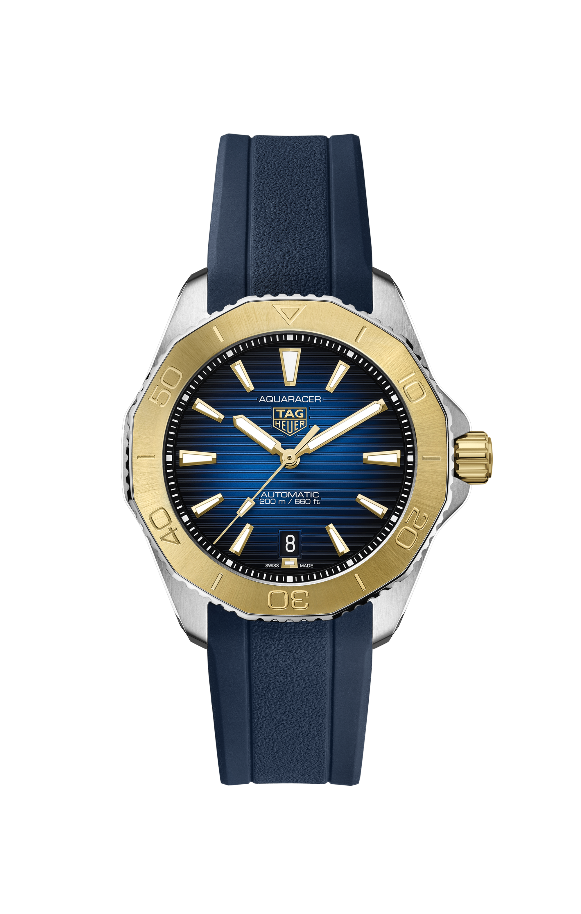 TAG Heuer Aquaracer   Blue Rubber Steel Blue