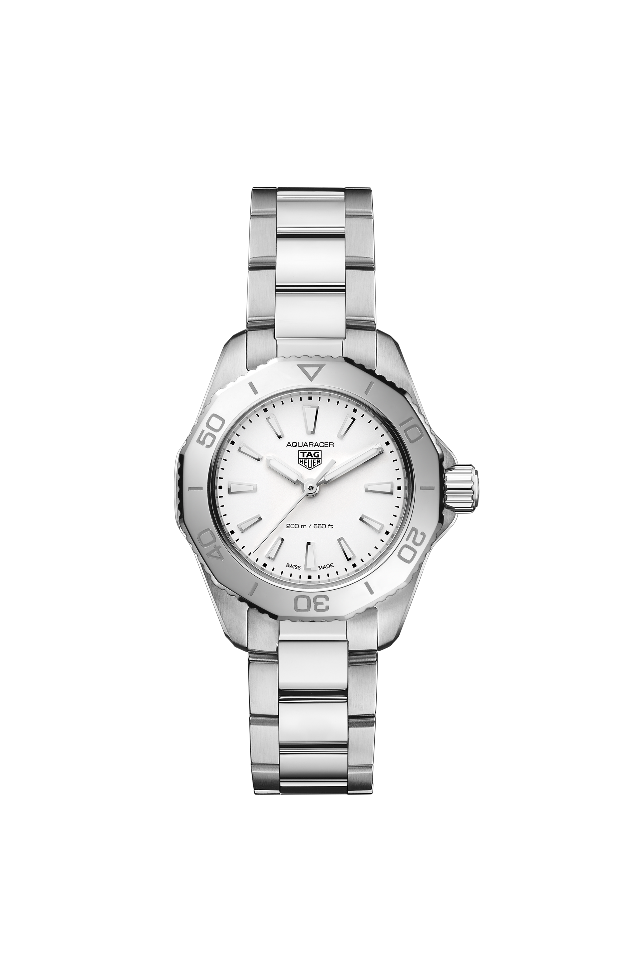 TAG Heuer Aquaracer（竞潜系列）  银色 精钢 精钢 灰色