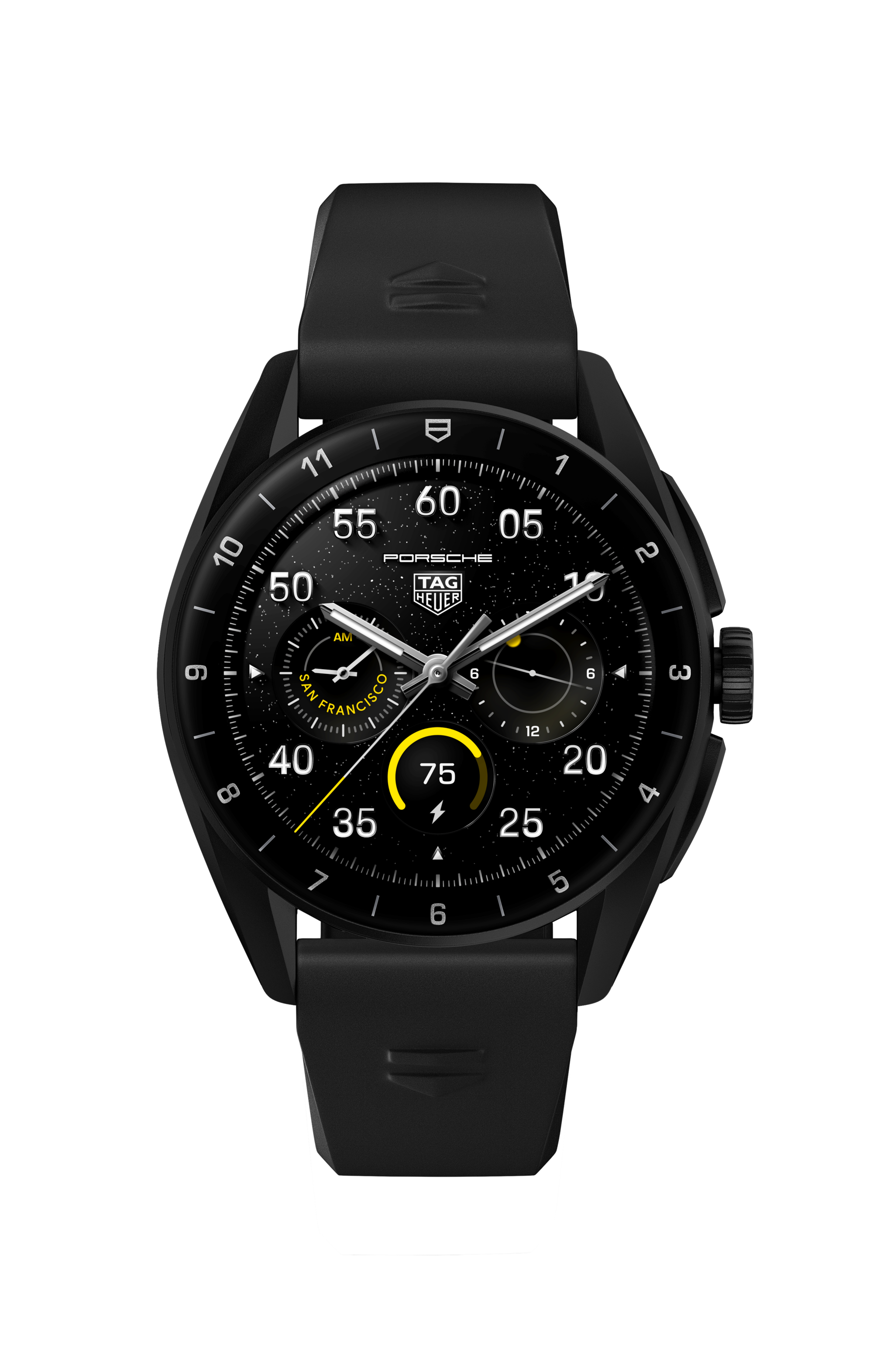 TAG Heuer Connected智能腕表 黑色 橡胶 钛金属