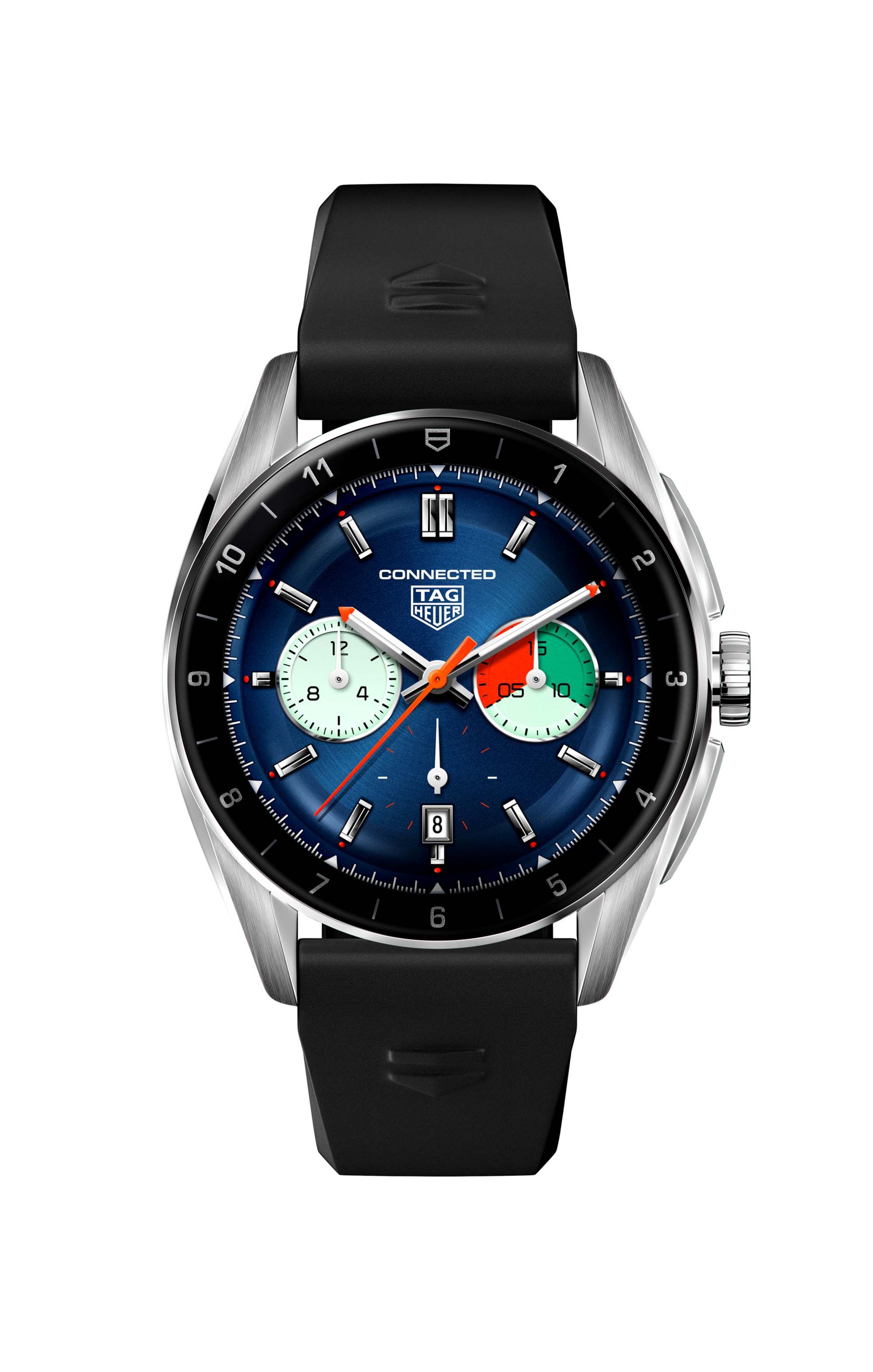 TAG Heuer Connected智能腕表 黑色 橡胶 精钢