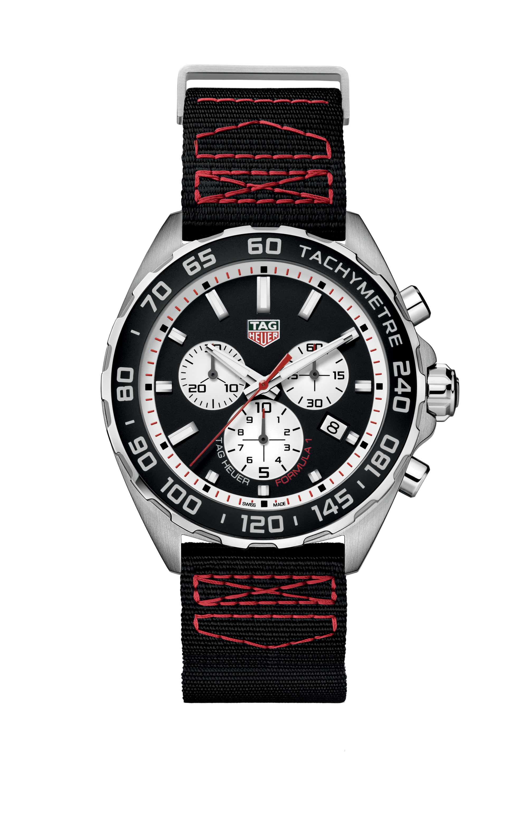 TAG Heuer Formula 1（F1系列）腕表 黑色 尼龙 精钢 黑色